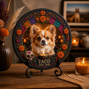 Pet Memorial Stone – Marigold Arch Portrait with Name & Years - Personalized Memorial Stone f1796685-4067-4ba9-b874-90c32325e2b4.jpg