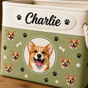 Custom Pet Photo Storage Bin with Name - Personalized Storage Bag f186521f-feaa-4e84-91b8-73a2312dd1d6.jpg