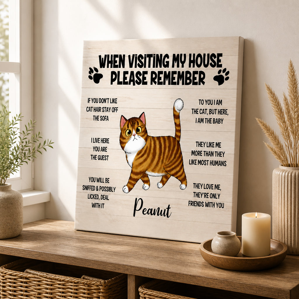 Personalized Cat House Rules Canvas – Watercolor Pet Portrait - Personalized Canvas f18842b2-07cf-4f8c-9b3a-15fff2361d32.jpg
