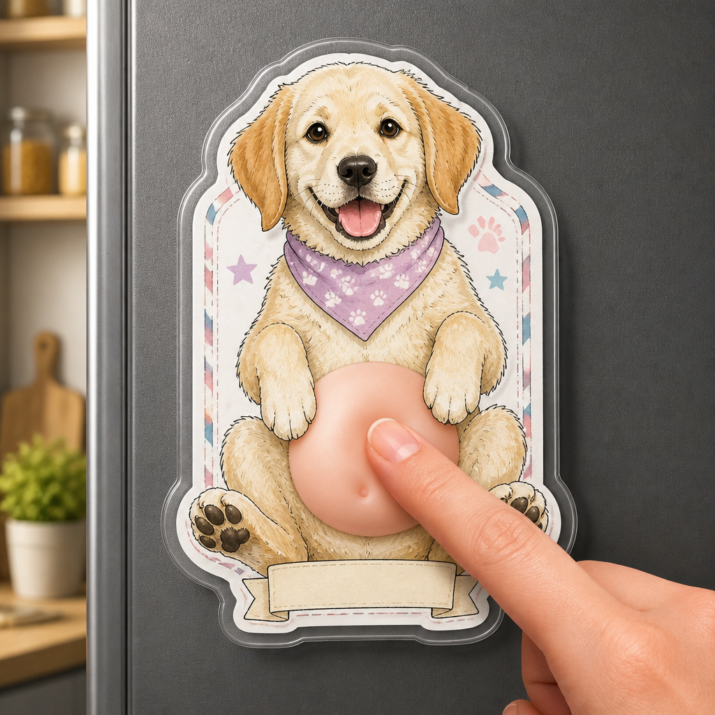 Custom Pet Stamp Portrait Magnet - Personalized Acrylic Refrigerator Magnet - Soft Rubber Belly f18e32f3-653a-4b09-b18e-627294dbefb4.png