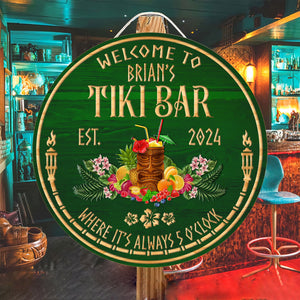 Personalized Tiki Bar Sign, Round Wood Decor for Outdoor Bar f18ee55b-44c9-488d-8ee9-a9807f442e56-2.jpg