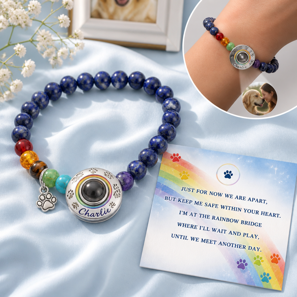 Rainbow Bridge Pet Memorial Beaded Bracelet – Custom Pet Portrait Charm + Keepsake Poem Card - Personalized Projection Bracelet f1d62ffc-1269-41ff-bcd8-b6f99dfaca5e.png