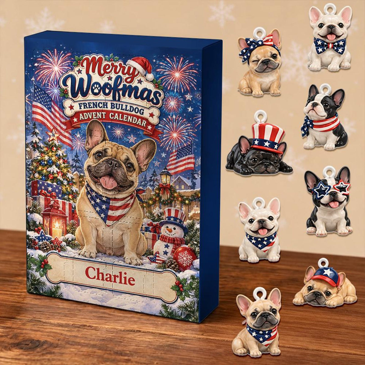 French Bulldog Advent Calendar, 24 Acrylic Charms, Personalized Dog Name, Daily Countdown Collectible Set f1d988c8-324e-48b2-8092-25bf02a23377-il_1588xN.8599836090_e2mi.jpg