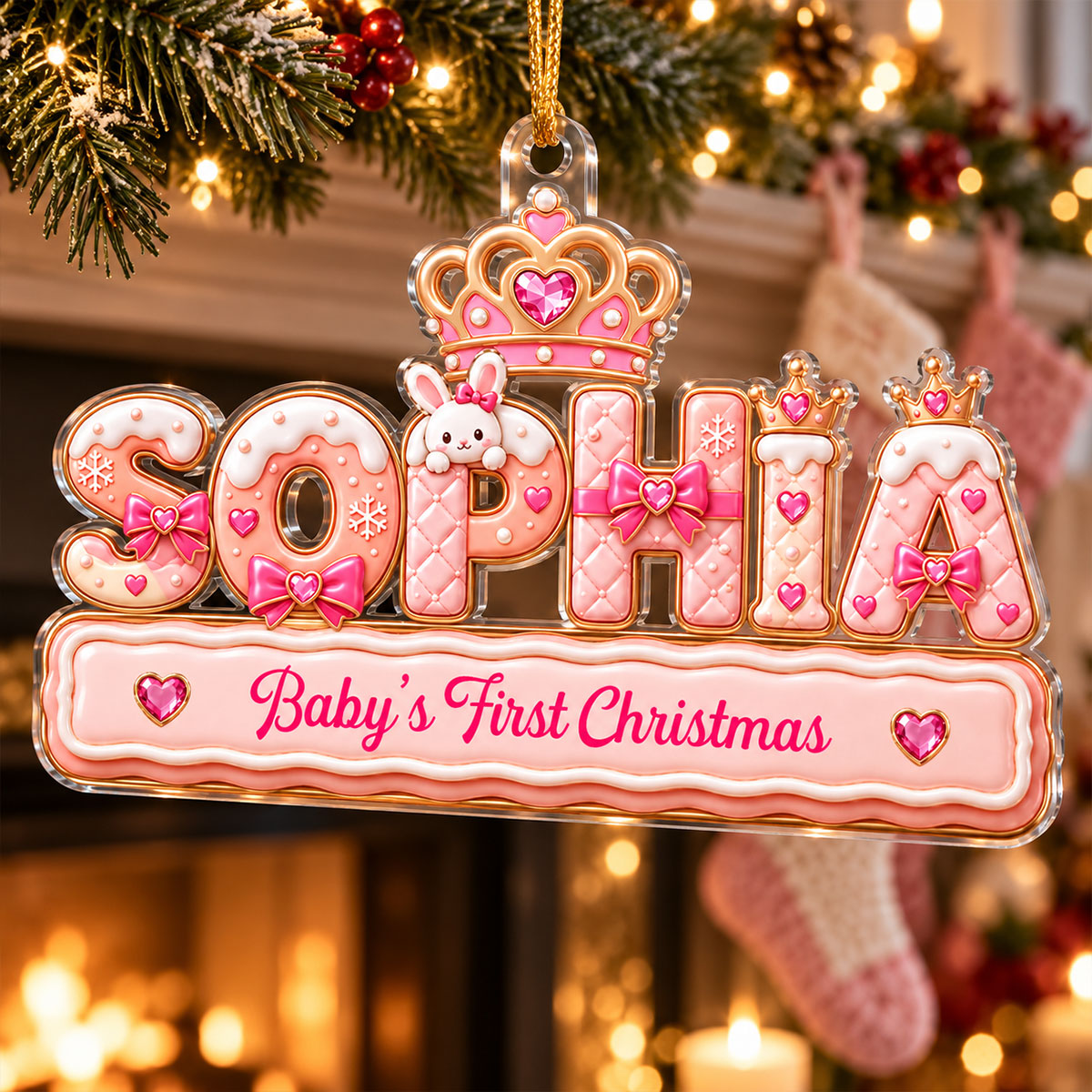 Custom Princess Unicorn Name - Personalized Acrylic Ornament - Christmas Gift for Daughter, Granddaughter, Niece f1e4558d-a827-4fe0-a392-54bd326a7380-4.jpg