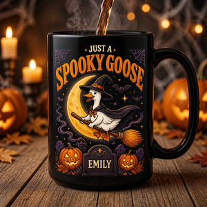 Spooky Goose Personalized Halloween Mug - Personalized Mug f1ef7716-e732-4297-a570-3c9bedd212c7.png