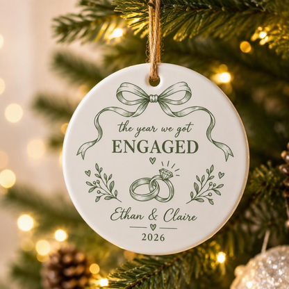 Engagement Ceramic Ornament, Personalized Couple Christmas Keepsake, The Year We Got Engaged Proposal Gift f2064f8a-8212-4aa7-9f21-2b5536ebe75d-11_converted.png