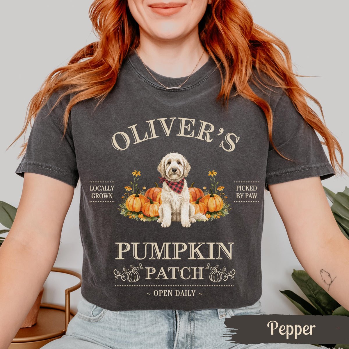Goldendoodle Fall Shirt, Goldendoodle Tee, Halloween Dog T-Shirt, Custom Pumpkin Patch Tshirt, Dog Mom Gift, Fall Dogs, Goldendoodle Lover f206f630-832d-4ec9-97c9-1eb40bc670ad-8.jpg