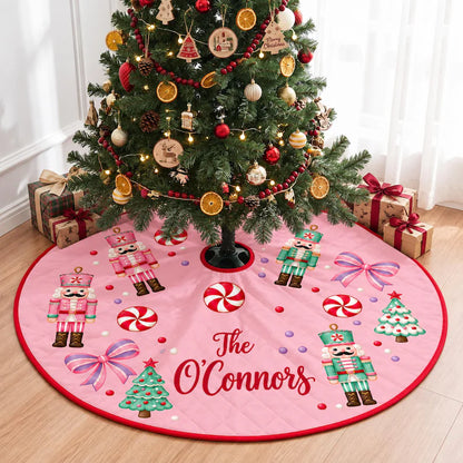 Custom Christmas Pinky Tree Skirt With Your Family Name, Gift For Family f207bd37-083e-428b-a3db-2c77142f8b90-il_794xN.8565905827_18ht.webp