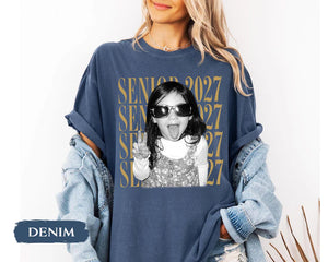 Personalised Vintage Photo And Year Senior Shirt: Custom Graduate Picture Shirt, Class of 2027 Graduation Gift, Retro Senior Boy Girl Shirt f20f5fac-c5a8-4d9c-bb3d-b83f880b5b5f-ghjghghgjh-6-.webp