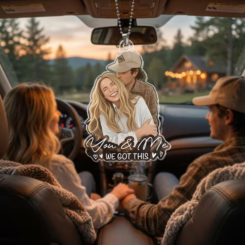 Personalized Couple Car Hanging Ornament, Custom Photo Acrylic Car Charm, Anniversary Gift for Him Her, Rearview Mirror Ornament f2126f56-2a5f-4630-8680-19813f72cde3-rret-5-.jpg