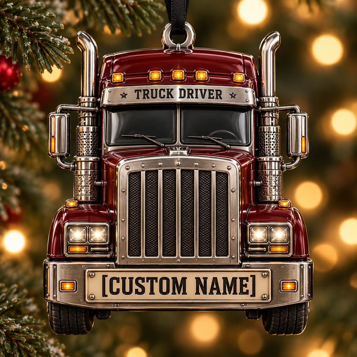 Personalized Truck Driver Christmas Gift - Custom Name Burgundy Big Rig Ornament f2231b4a-1627-4750-b450-633c03050a19-Burgundy-Big-Rig-Christmas-Ornament-Image-Sep-22-2026-05_28_42-PM.png