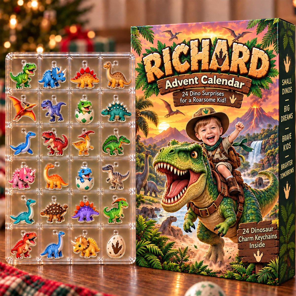 Personalized Dinosaur Advent Calendar, Custom Photo & Name, 24 Acrylic Dino Ornaments f22c384b-0ab3-408d-ba7c-fa0a722b2696-il_fullxfull.8538294472_37uz.jpg