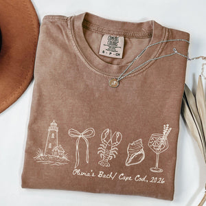 Cape Cod Bachelorette Shirt, Coastal Bride Tee, New England Bach Party, Lobster Lighthouse Comfort Colors T-Shirt f252db6a-c5c7-47f0-be2b-cd94a8273c4d-6.jpg