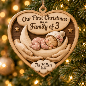 Personalized First Christmas as a Family of 3 Ornament 2026 – Baby Girl’s First Christmas Keepsake, Custom Family Name, Gift for New Parents f258586c-609e-4bb0-ada1-38b5c605fe36-Baby-Girl-s-First-Christmas-Ornament.png