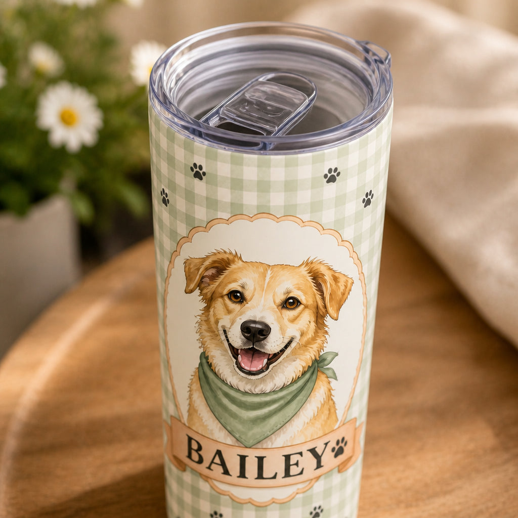 Custom Pet Portrait Tumbler – Watercolor Cameo with Name - Personalized Tumbler f25e7e75-bbc8-45b7-b68b-522637a57c9c.jpg