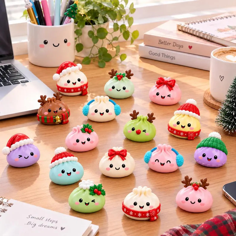 Cute Christmas Dumpling Advent Calendar 2026, 24 Days Christmas Countdown, Mini Squishy Mystery Toys, Holiday Gift for Kids, Christmas Gift f278cfb0-15c2-46b7-b084-b12bc18ee7f4-vcvcf-3-.webp