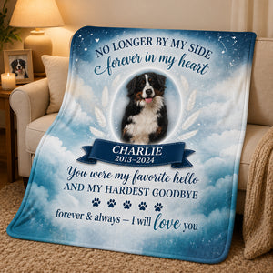 Pet Memorial Photo Blanket – Forever In My Heart - Personalized Blanket f28d85a9-c84b-4999-814a-0127d6889bf4.jpg