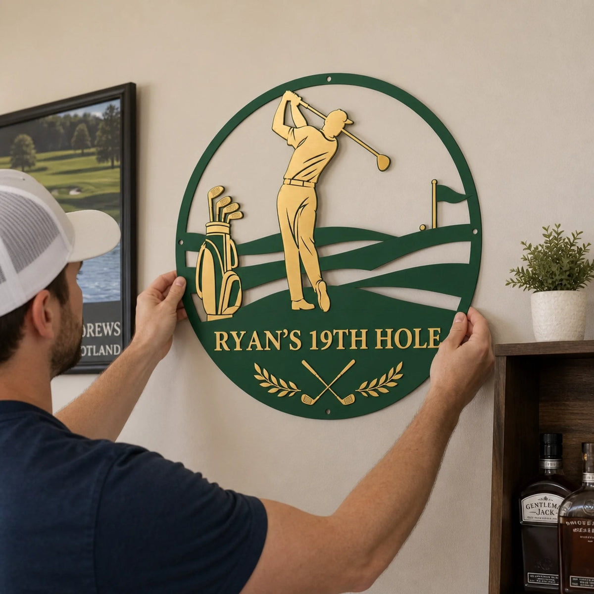 Custom Name Aniversary Hole Golf Gifts - Personalized Shaped Metal Sign for Golfers f29f0b1c-c5f8-4a30-9ad7-4a0a58b9af9d-6abee9a123167.jpg