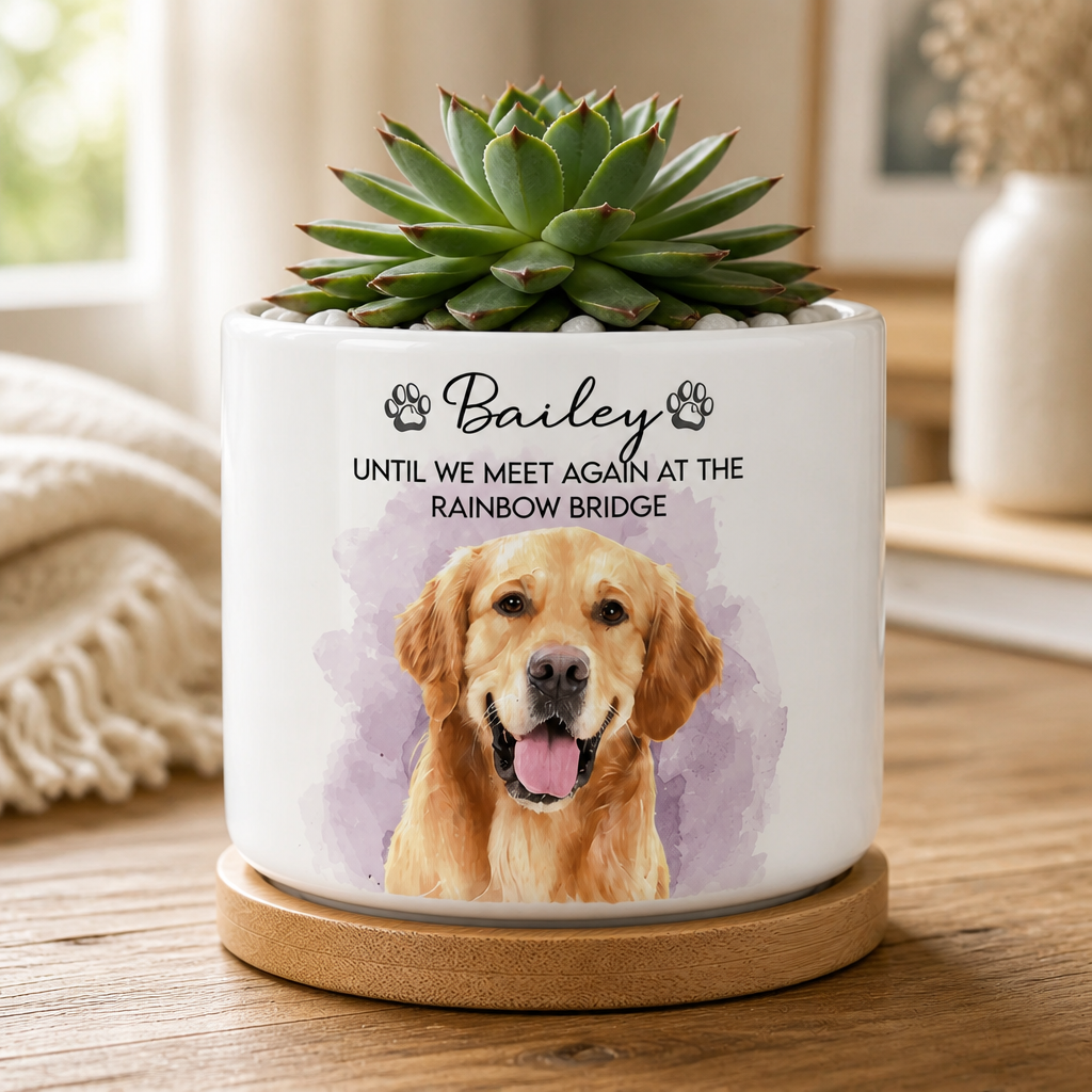 Pet Memorial Portrait Planter – Photo-to-Art with Name - Personalized Plant Pot & Vase f2a313c7-acca-44e9-bc10-985ab400972e.png