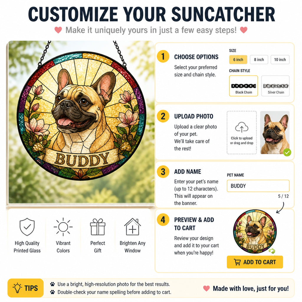 Personalized Stained-Glass Dog Suncatcher – Pet Name Banner - Personalized Suncatcher Stained Glass f2a8e264-c244-4c54-a361-f145b4d5bab8.jpg