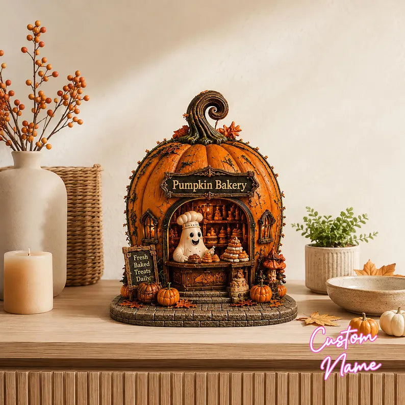 Charming Halloween Pumpkin House Decor, Printed Ghost Miniature Village, Light Up Fall Tabletop Display, Spooky Seasonal Figurine f2d9eb9a-dc9f-45cc-923d-af7ebf42e249-fg-10-.webp