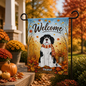 Autumn Welcome Pet Portrait Garden Flag - Personalized Family Flag f2e46d17-8753-42e4-aa78-e592f726022c.jpg