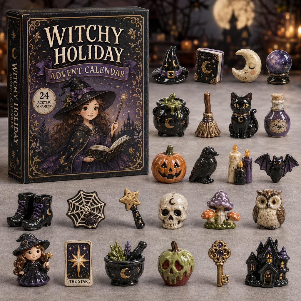Witchy Magic Advent Calendar 2026 - 24-Day Festive Countdown, Acrylic Charms Blind Box - Gift For Halloween Lovers f2eeb1c8-3d4a-46c0-851f-d4430e184640-WITCH.jpg