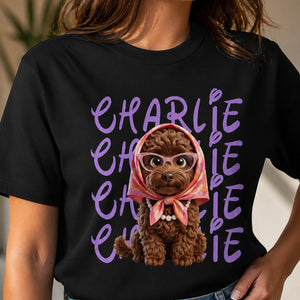 Custom Pet Name Retro Badge Tee - Personalized T-shirt f3146ad5-57ac-4bcd-b6c5-74731839df11.jpg