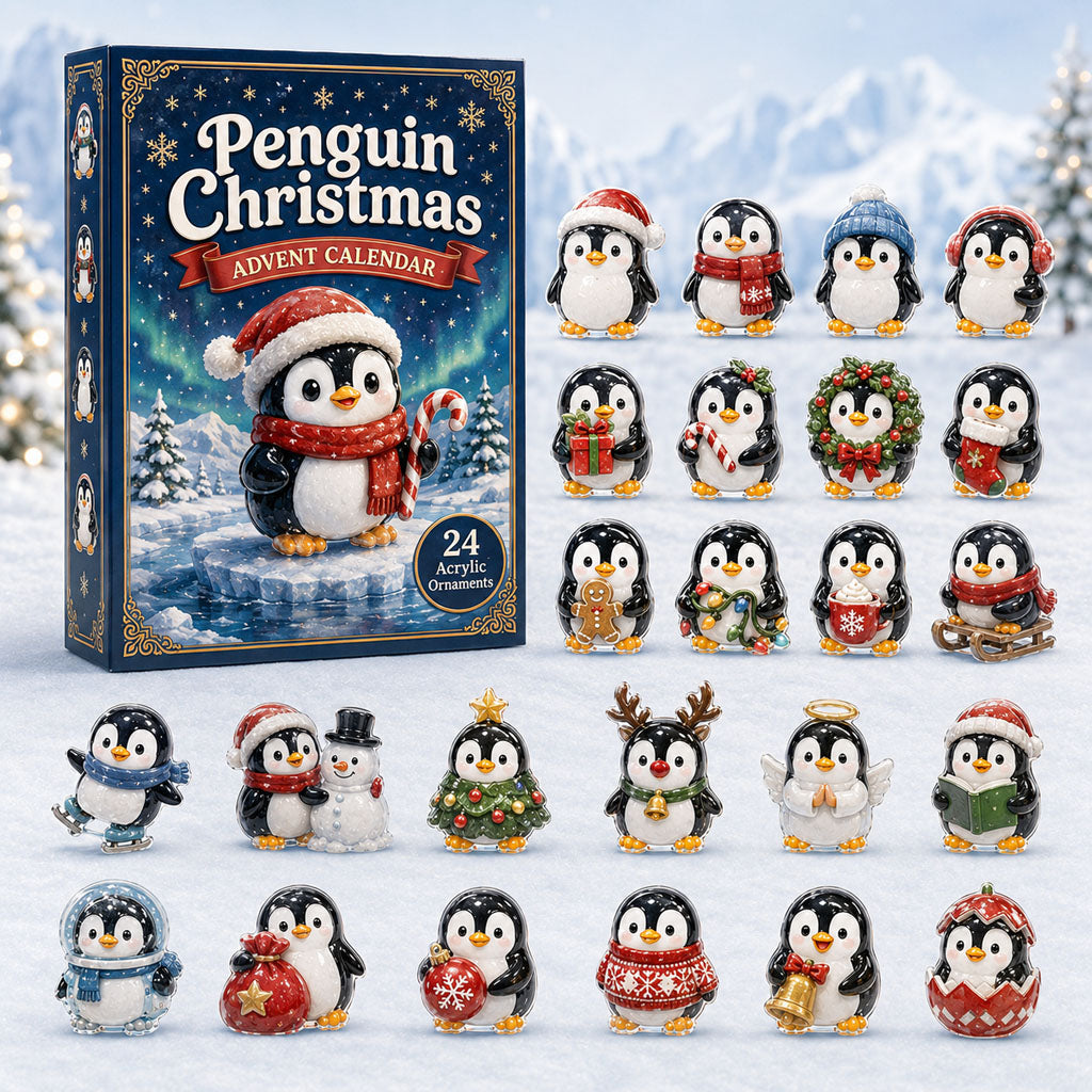 Penguin Christmas Advent Calendar 2026 - 24-Day Festive Countdown, Acrylic Charms Blind Box - Gift For Penguin Lovers f320fd98-5852-44cc-8668-21e56006a62e-penguin.jpg