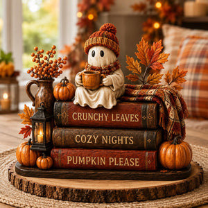 Ghost Coffee Fall Wooden block, Book Stack, Halloween BookShelf Decor f3316b9f-740f-4d9a-b6f4-1e964c314fc8-2.jpg