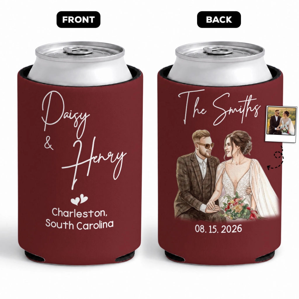 Wedding Cheers - Personalized UV Printed Cup Cover - Wedding Gift f357f581-1c82-47ce-9428-22101910ba10-1.webp
