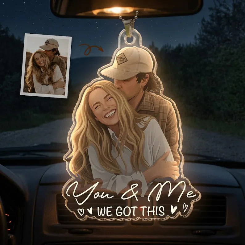 Personalized Couple Car Hanging Ornament, Custom Photo Acrylic Car Charm, Anniversary Gift for Him Her, Rearview Mirror Ornament f3a3a3f7-72b7-4ee1-891b-c4f75e4f1ecf-rret-1-.webp