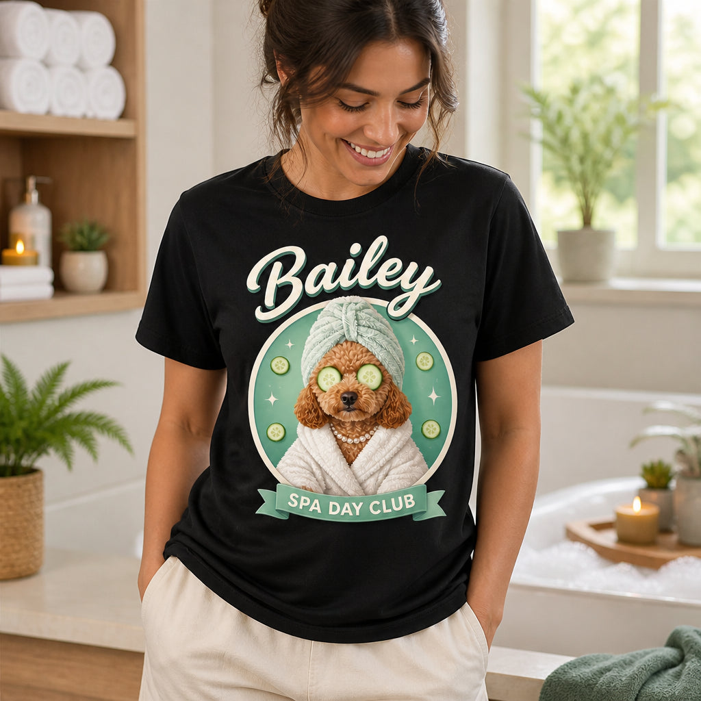 Custom Pet Spa Day Portrait Tee - Personalized T-shirt f3b3b424-9d67-4eec-9303-191dea1b66e0.jpg