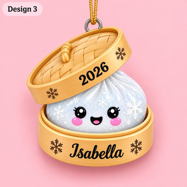 Personalized Squishy Ornament with 3D Raised Front, Custom Dumpling Name Keepsake, Cute Kawaii Christmas Gift, 2026 Kids Decor f3bf3391-e68f-4999-b024-5e034a6e67fa-fghjtyuti-3-.jpg