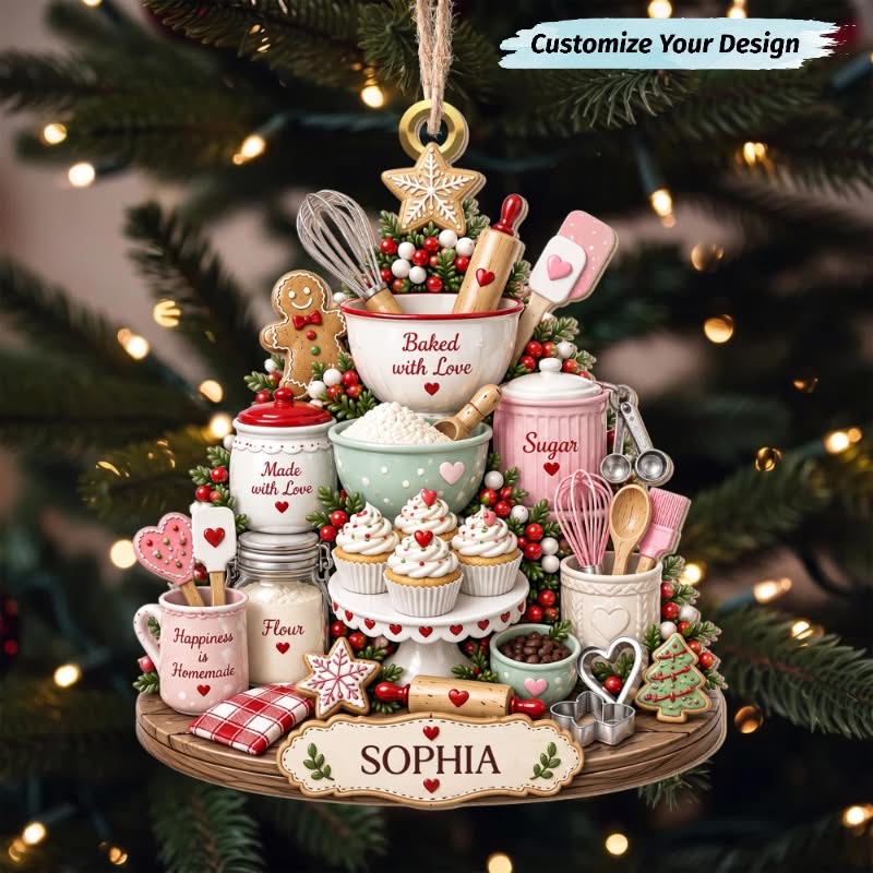 Baked With Love - Personalized Acrylic Ornament f3cbca0d-2cb6-422e-9b31-fa083e52a7ca-6aa31f12d00d3cc60108eef3_1.jpg