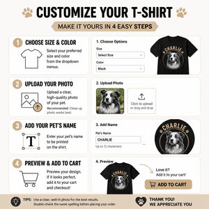 Custom Pet Portrait Name Tee – Arched Badge - Personalized T-shirt f3cc7e29-6cd3-4b3c-a797-d1e4a6e12289.jpg