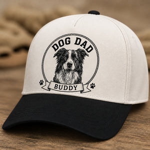 Dog Dad Custom Pet Portrait Cap - Personalized Printed Cap f3d38626-d672-4c0a-8eb3-4f294f216b3f.jpg