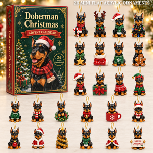Doberman Christmas Advent Calendar 2026 - 24-Day Festive Countdown, Acrylic Charms Blind Box - Gift For Doberman Lovers f3d4df72-ba93-4cb7-8f91-95fa003736ad-doberman-text.png