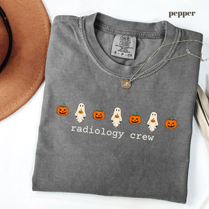 Custom Radiology Crew Shirt, Personalized Halloween X-Ray Tech Tee, Ghost Radiology Gift, Radiologic Technologist, Comfort Colors f3e175cb-26fb-4dc3-9404-376cfcebc9bc-7.jpg
