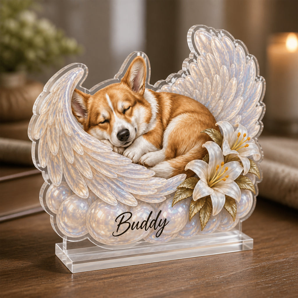 Custom Pet Memorial Acrylic Standee – Angel Moon Portrait with Name - Personalized Acrylic Custom shape Standing 1 layer (FS) f40c9350-b9bb-4813-a0e7-b80a9806ebd9.jpg