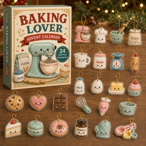 Cookie Kitchen Advent Calendar 2026 - 24-Day Festive Countdown, Acrylic Charms Blind Box - Gift For Bakers f413e8cd-d630-4d4f-84a8-bfc5d3b62712-box-charms-baking.png