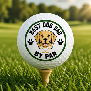 Best Dog Dad By Par Golf Ball - Golf Ball f4249cdb-0da6-45e2-843b-9a2987a3e29d.png