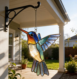 Hand Hummingbird Glass Sun Catcher, Mother's Day Gift, Commemorative and Appreciation Gift, Spring Home Decor, Unique Artwork for Bird Lovers f45bf2eb-64e8-45f3-8475-6bbda06eba49-p4.jpg