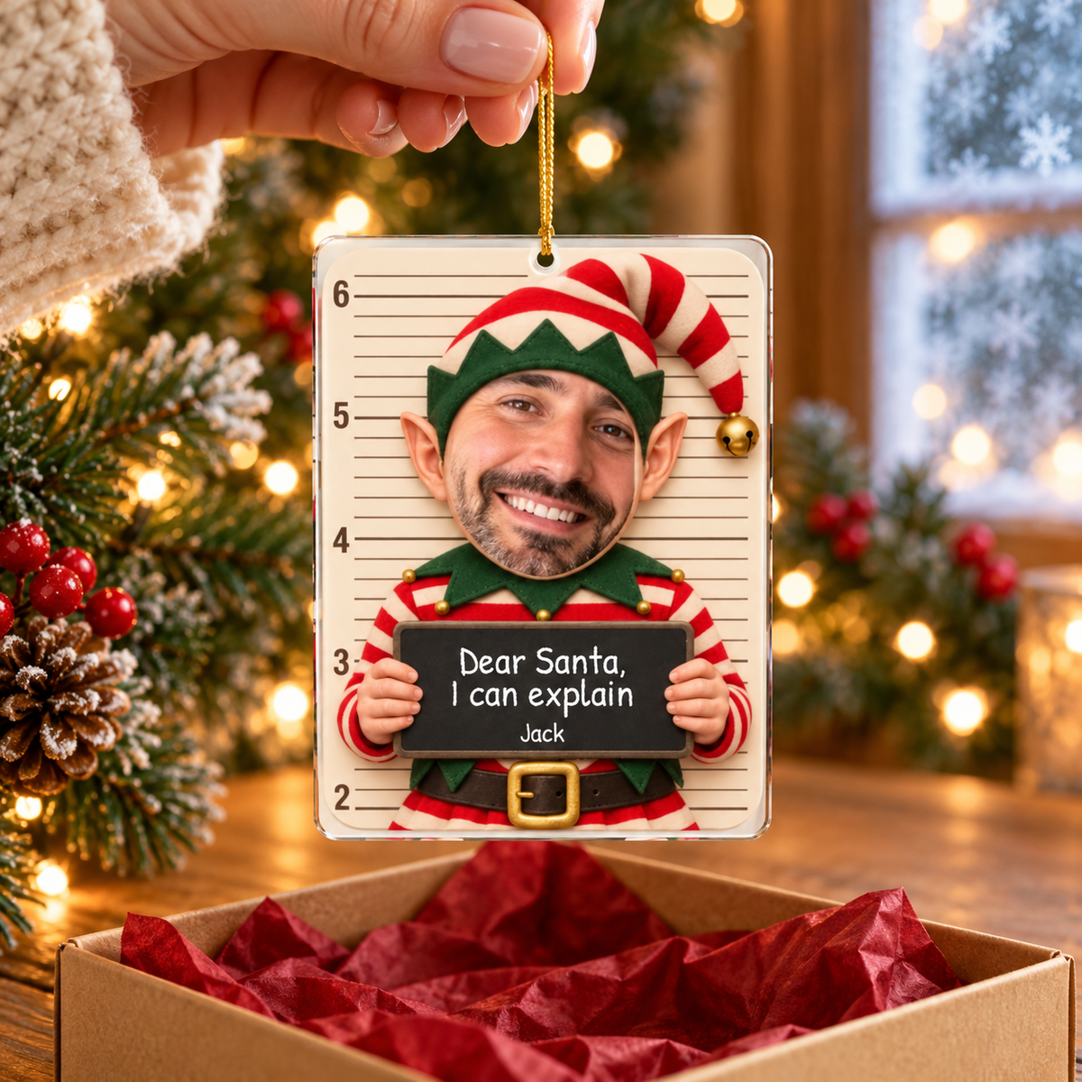 Funny Christmas Mugshot Ornament 2026: Personalized Photo Gag Gift f470c40e-d940-4b65-b20f-aa9cd2cc240b-SP06-2.png