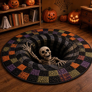 3D Illusion Halloween Round Rug, Haunted House Vortex Floor Mat, Pumpkin Gothic Area Rug, Spooky Halloween Home Decor f4997193-9c77-4284-9dc3-25dd310ce7d8-5.jpg