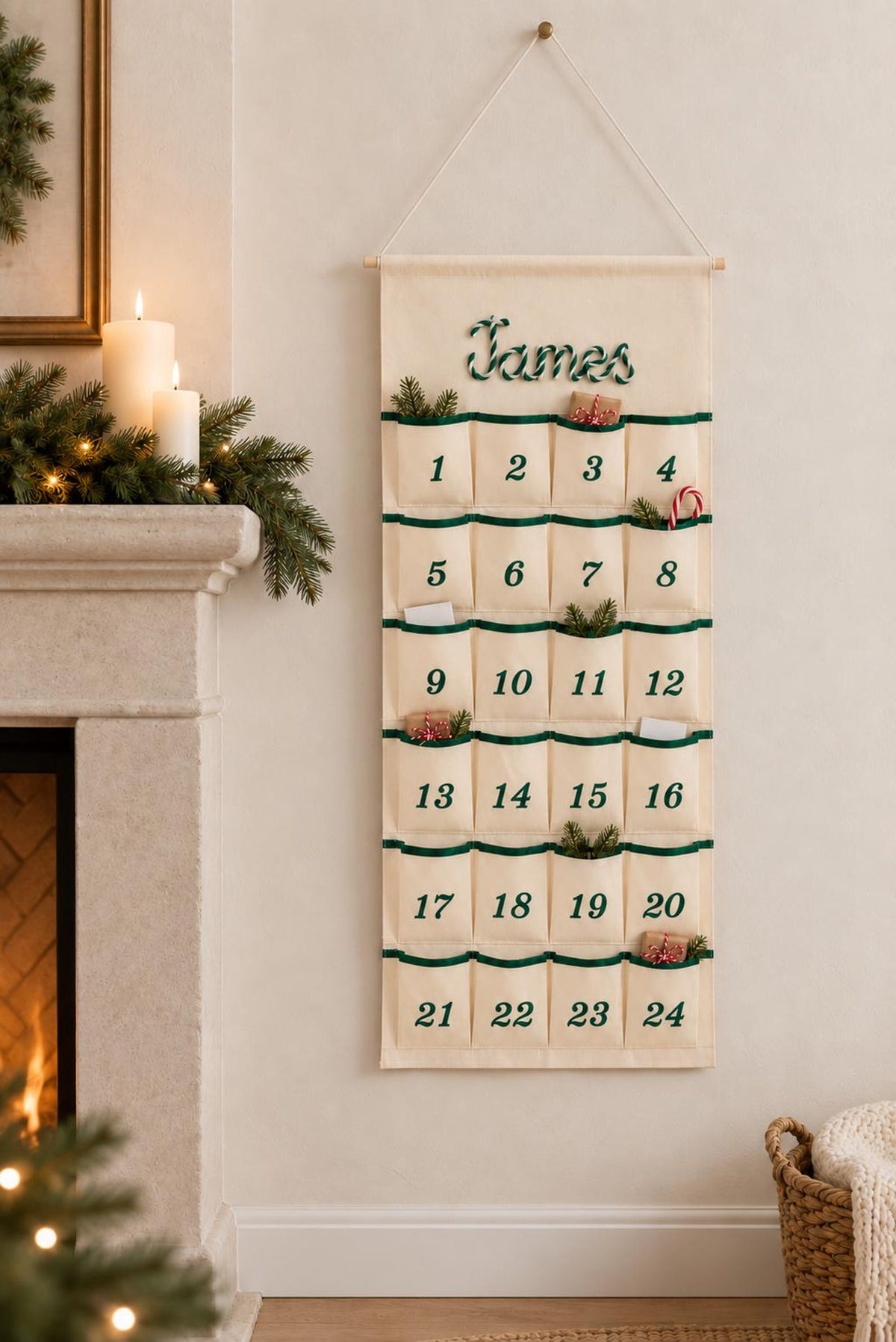 Personalized Advent Calendar for Kids, 24 Pocket Christmas Countdown Calendar, Fillable Fabric Wall Hanging, Custom Name Christmas Decor Autumn f4a99996-6334-4ed5-99f7-ff34bf4c2b8d-il_1588xN.8590670634_ouug.jpg