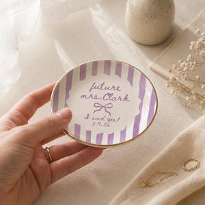 Custom Engagement Gift for Friends Besties, Future Mrs Jewelry Tray, Personalized Ceramic Ring Dish, Bridal Shower, Engaged Couple Newlywed f4add90a-6fea-407b-8099-046cb5a6fc8d-banner-8.jpg