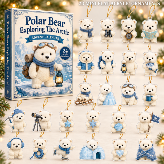 Polar Bear Exploring The Arctic Advent Calendar 2026 - 24-Day Festive Countdown, Acrylic Charms Blind Box - Gift For Bear Lovers f4e469cb-b200-4203-955f-21d88370b1cc-bear-text.png