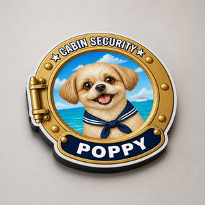 Cruise Cabin Security Pet Badge Magnet – Custom Photo & Name - Personalized Custom Shape Fridge Magnet f4e85b62-fd43-453a-a7d9-acef6702d796.jpg