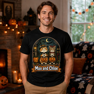 Personalized Halloween Pet Cartoon T‑Shirt – Your Cats in Costume - Personalized T-shirt f4fc1fc0-8ac0-4b98-8e53-92c515bd5e99.jpg